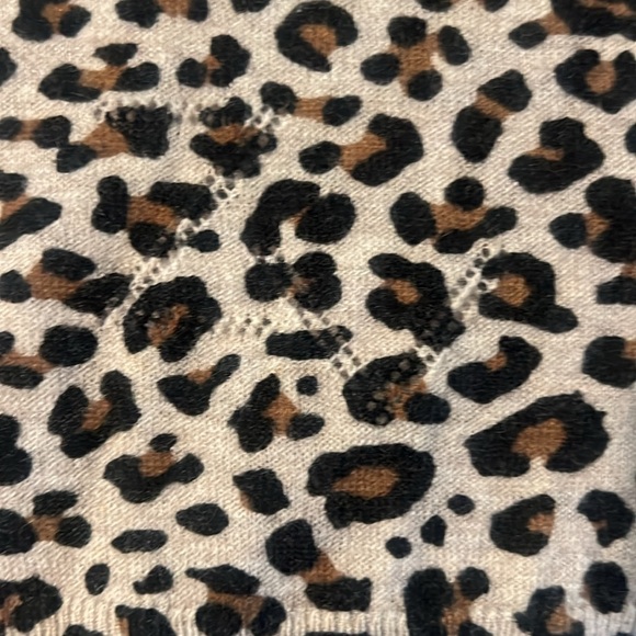 Zadig & Voltaire Lirius Leo CP 100% Cashmere Animal Print Leopard Sweater - Picture 6 of 8